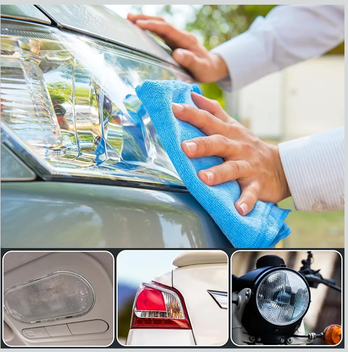 Gray helmet for bikers